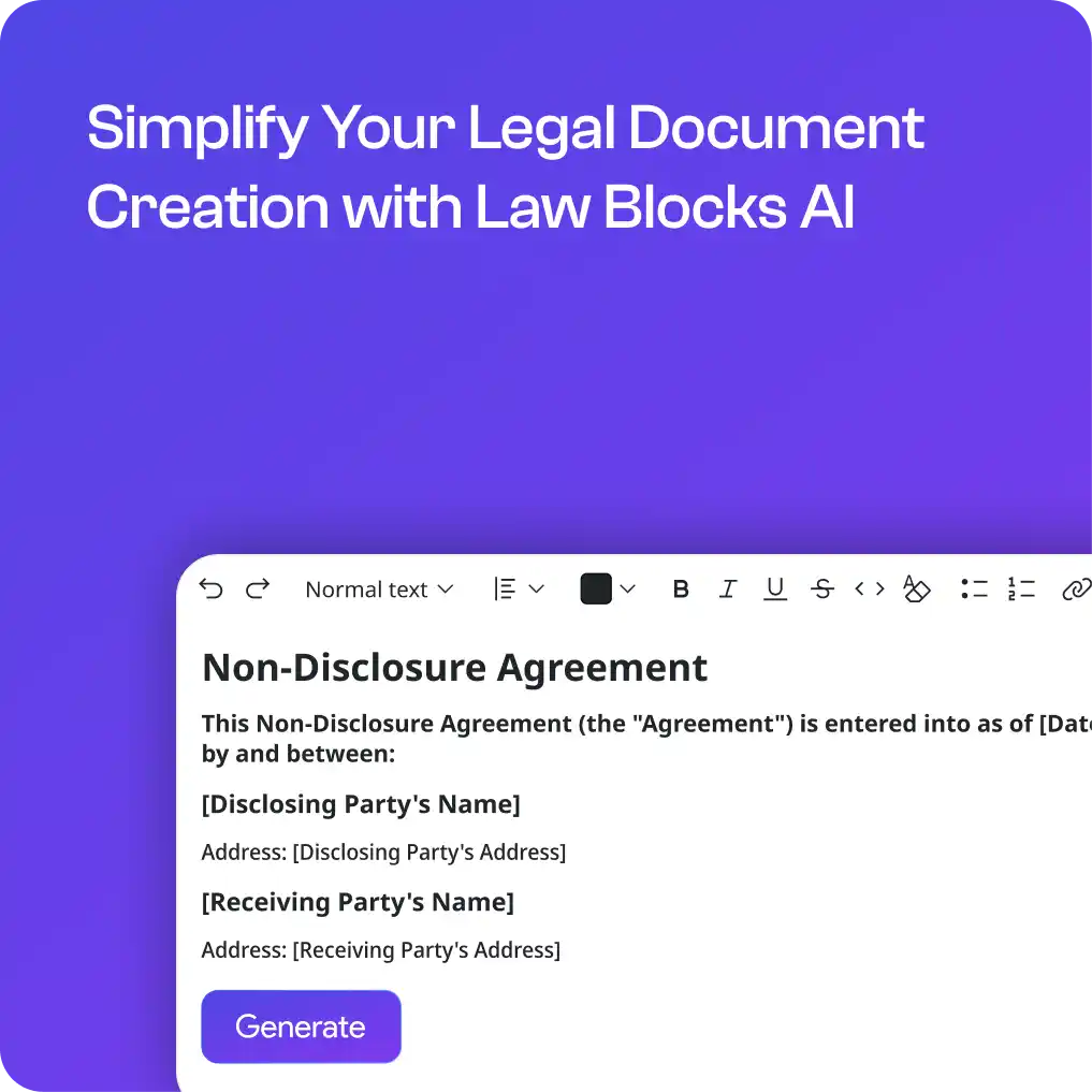 AI Legal Document Generator | Law Blocks AI